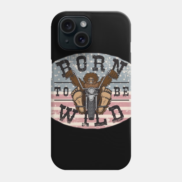 Biker Bigfoot Phone Case by buddysbane