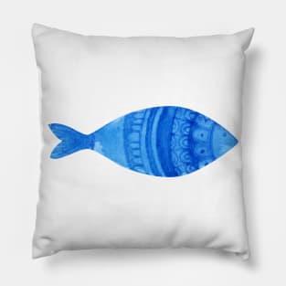 Blue fish Pillow