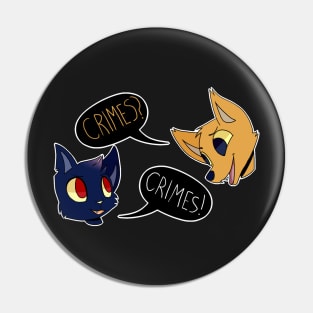 Mae and Gregg Crimes? Crimes! (OLD) Pin