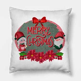 Merry Christmas gnomes Pillow