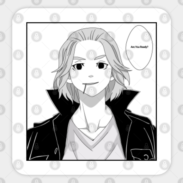 Tokyo Revengers Mikey Manga Version T Shirt Mikey Tokyo Revengers Sticker Teepublic Au