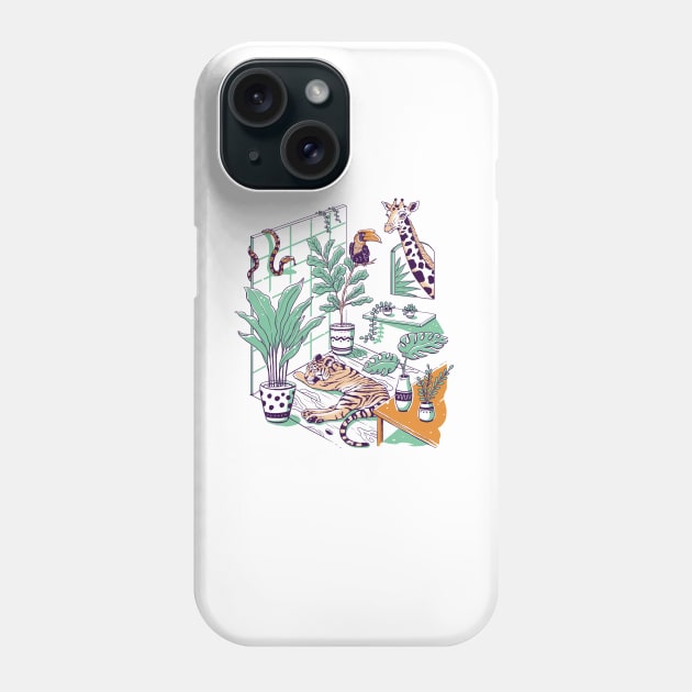 Urban Jungle Phone Case by Vincent Trinidad Art