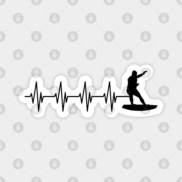 Surfer Heartbeat Magnet by KC Happy Shop