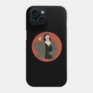 Mia Wallace dancing Phone Case