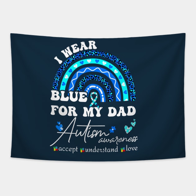 I wear Blue for my dad Tapestry by XYDstore