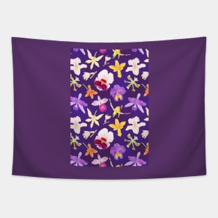 Festive orchids Tapestry