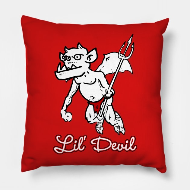 Lil'Devil Pillow by carlomanara