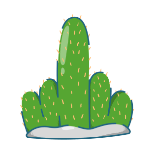 cute middle finger cactus T-Shirt