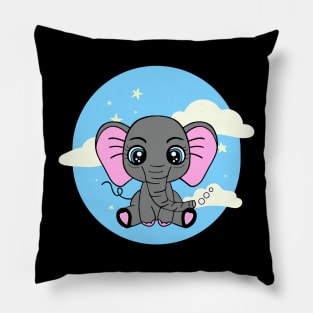 BABY Jungle Elephant Graphic Pillow