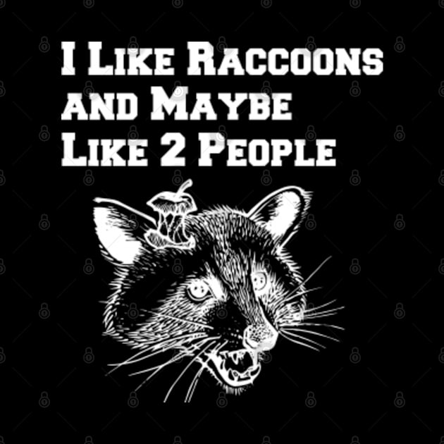 I Like Raccoons And Maybe Like 2 People by lightbulbmcoc