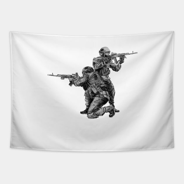 Special Forces Tapestry by sibosssr