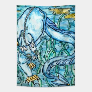 Underwater Panther Tapestry