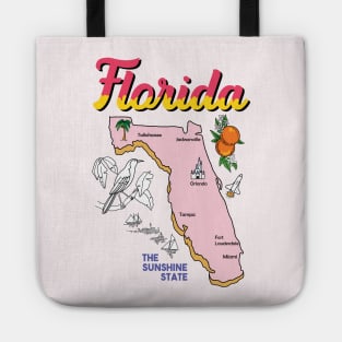 Florida Vintage Map Tote