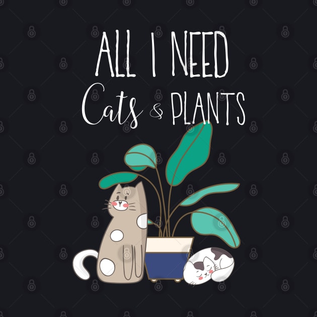 Cats and Plants by MedleyDesigns67