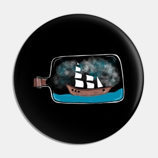 Ship In A Bottle Pin