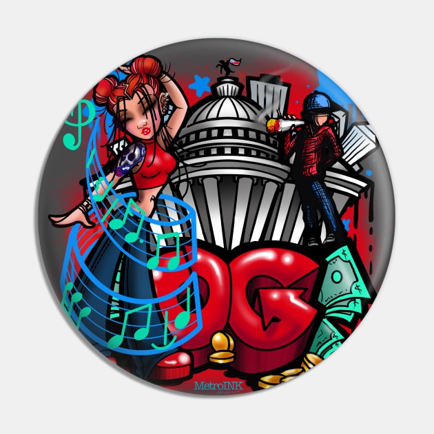 Dancing in DC Pin by MetroInk