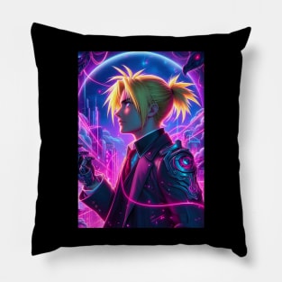 Edward elric neon Pillow