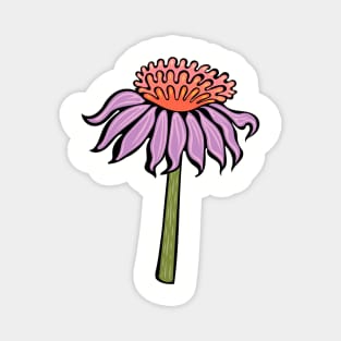 Purple Coneflower Echinacea Indigenous WAWEZHI CANADA Magnet