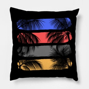 beach palm trees Pillow