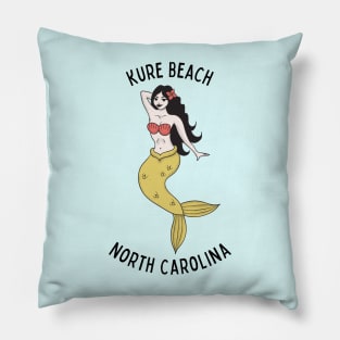 Kure Beach North Carolina Mermaid Pillow