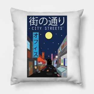 Anime City Graphic Pillow