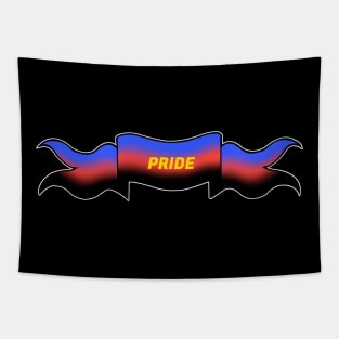 polyamory pride banner Tapestry