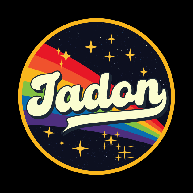 Jadon // Rainbow In Space Vintage Style by LMW Art