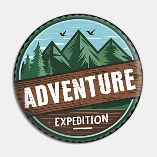 Adventure Expedition Hiking and Camping Pin