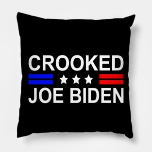 Crooked Joe Biden Trump quote called Joe Biden Crooked Pillow