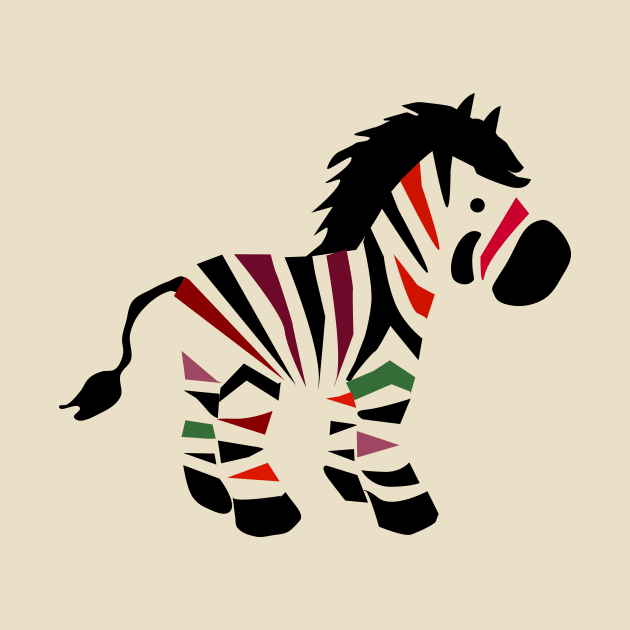 Colorful zebra by CocoDes