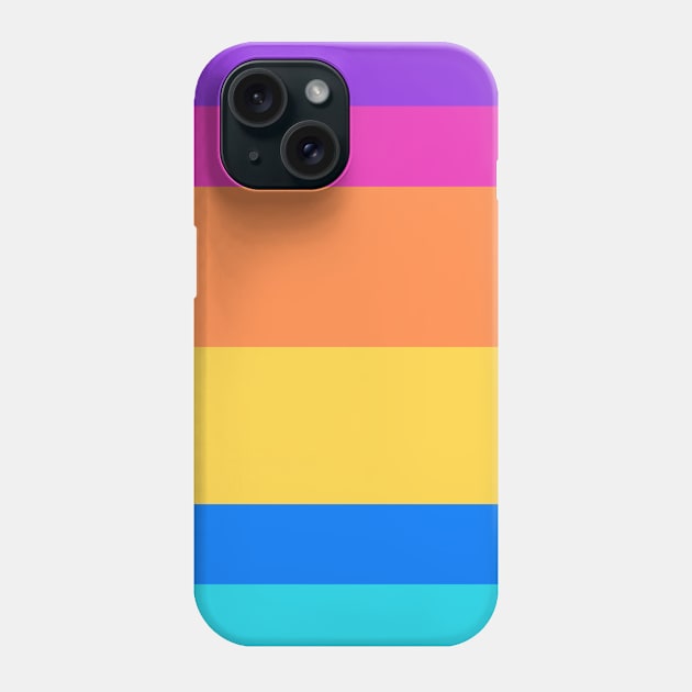 Lines of Cute Bright Colors Phone Case by Peaceful Space AS