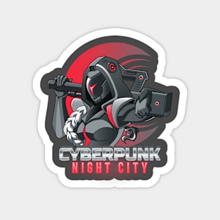 Cyber Punk Night City Assassin Magnet