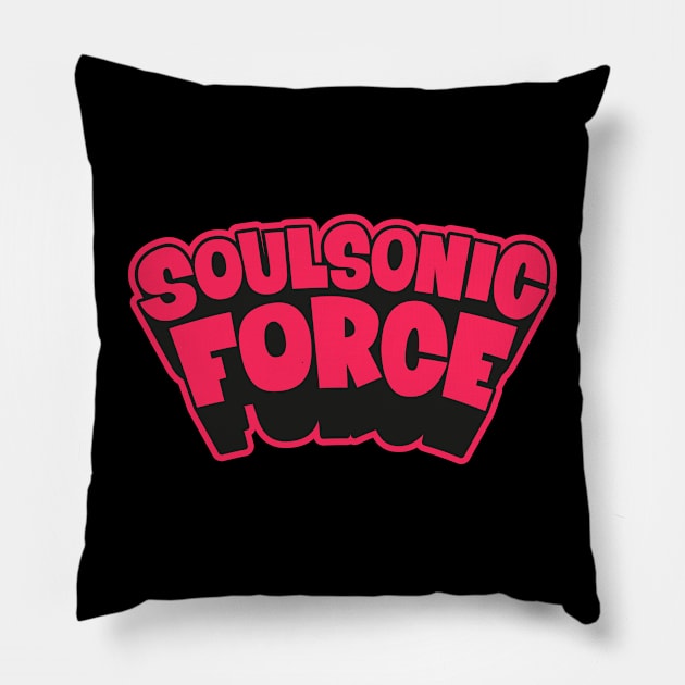 Soulsonic Force Legacy - Old School Hip Hop Groove Pillow by Boogosh