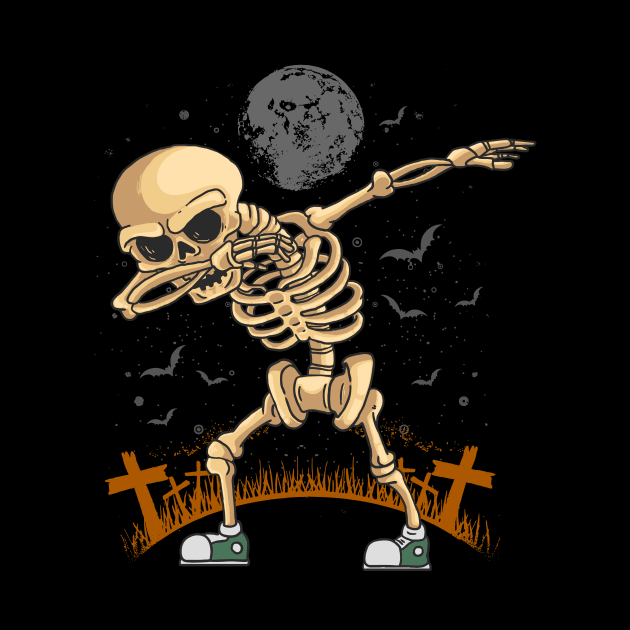 Dabbing Skeleton by nissiu