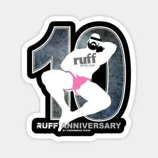 Ruff 10yr Anniversary Tee - Jock Magnet