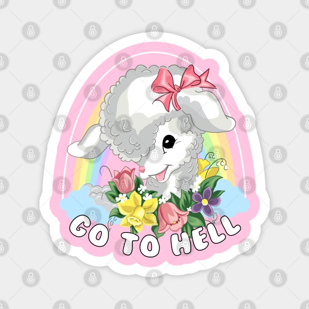 Go To Hell Magnet by Dreffdesigns