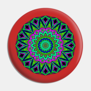 Illusion Mandala Pin