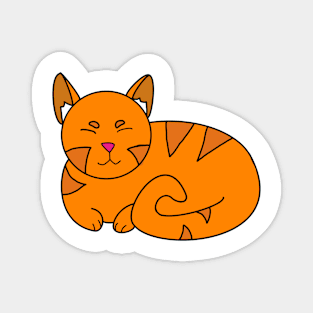 Orange Kitty Magnet