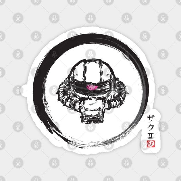 Gundam / Zaku (Black Ink) Magnet by Apparel133