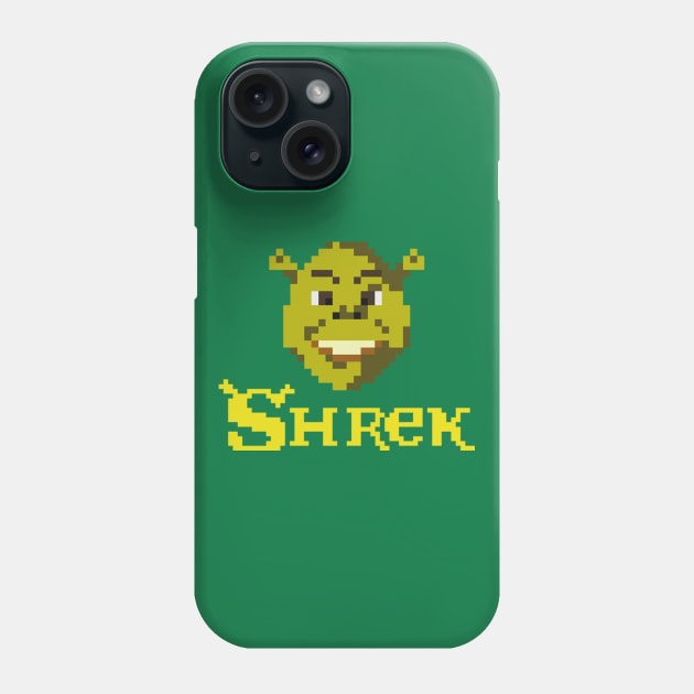 8Bit Shrek Phone Case by Gaznar