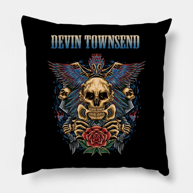 DEVIN TOWNSEND VTG Pillow by Bronze Archer