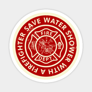 Save Water Shower With a Firefighter Magnet
