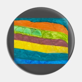 Unique Colourful Wide Lined Shaped With Colourful Background Pin