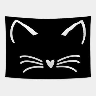 Sweet Cat Face Tapestry