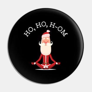 Ho Ho H-Om With Yoga Santa Pin