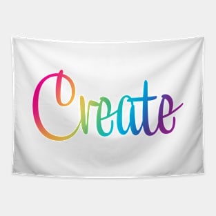 Create in Rainbow Colors Tapestry