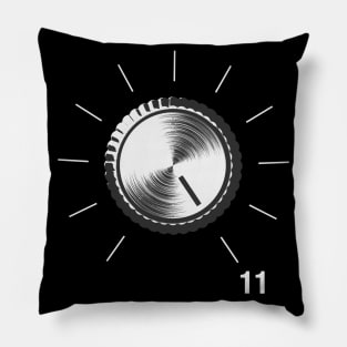 These Go To Eleven - Volume Knob - Guitar print Pillow