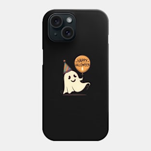 cute ghost holding ballon Phone Case