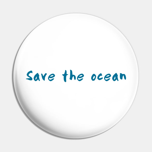 Save the ocean Pin by pepques