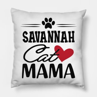 Savannah Cat Mama Pillow